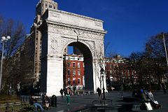 10 New York Washington Square Park Washington Arch With One Fifth Ave In Autumn